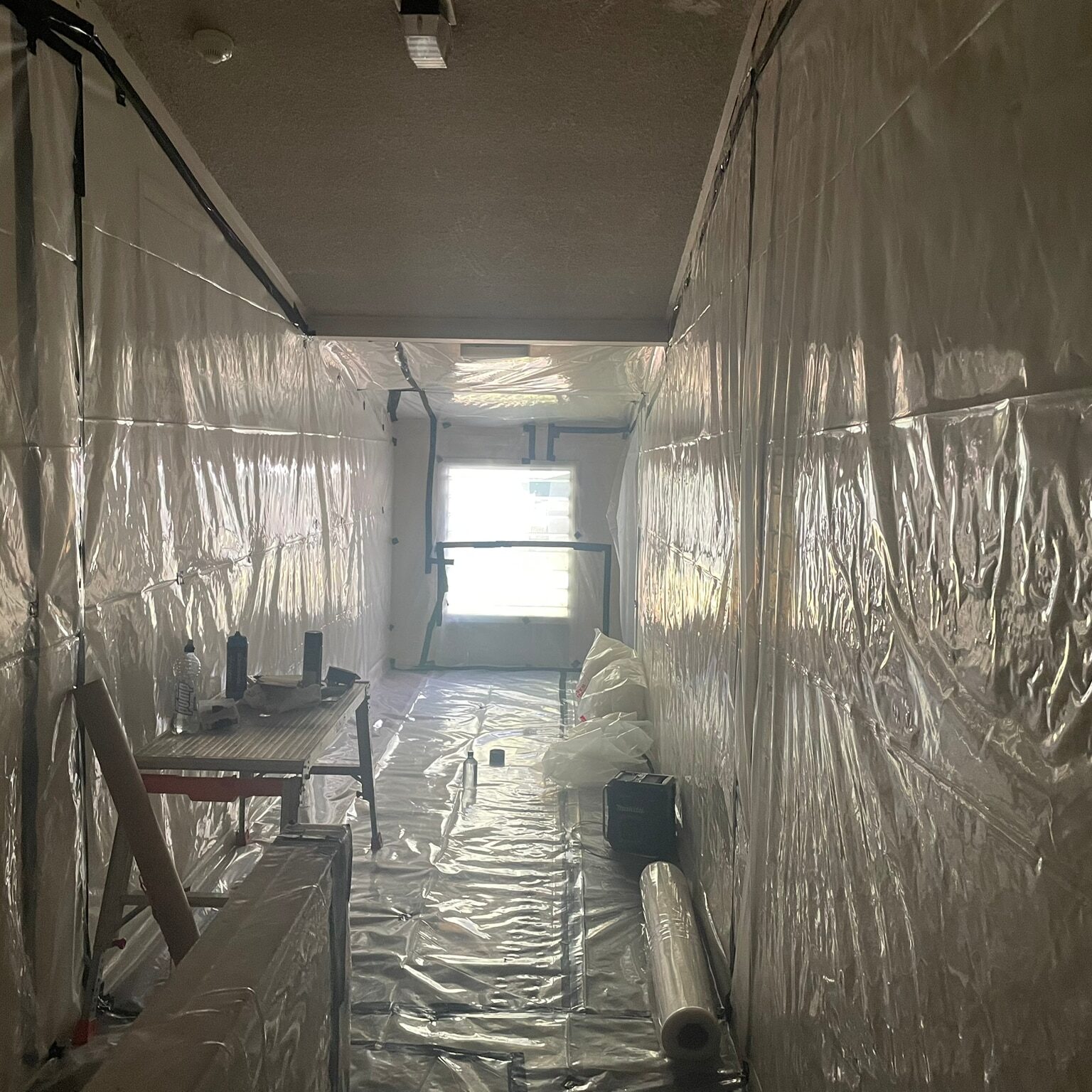 Class A Asbestos removal set up