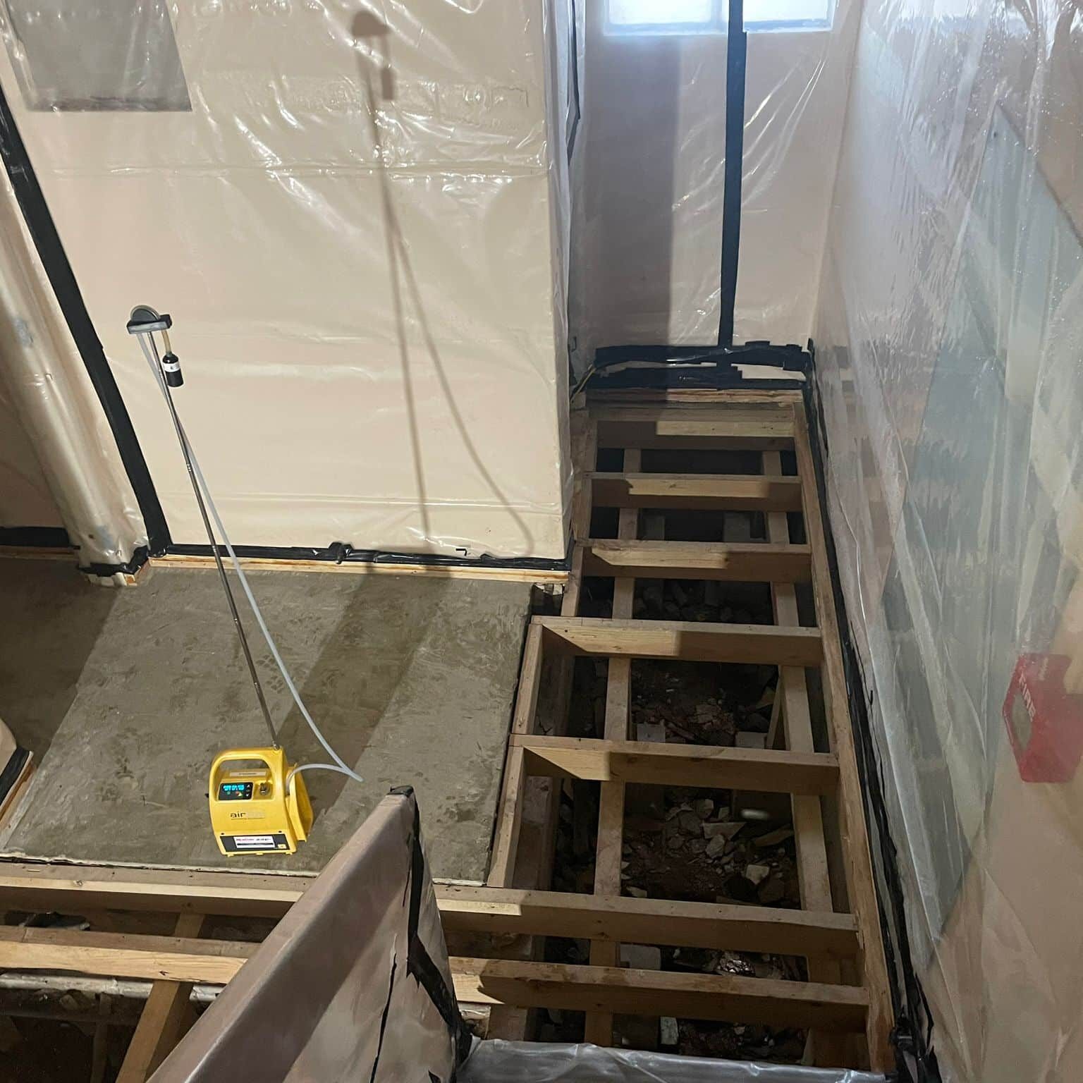 Class A asbestos removal air monitoring