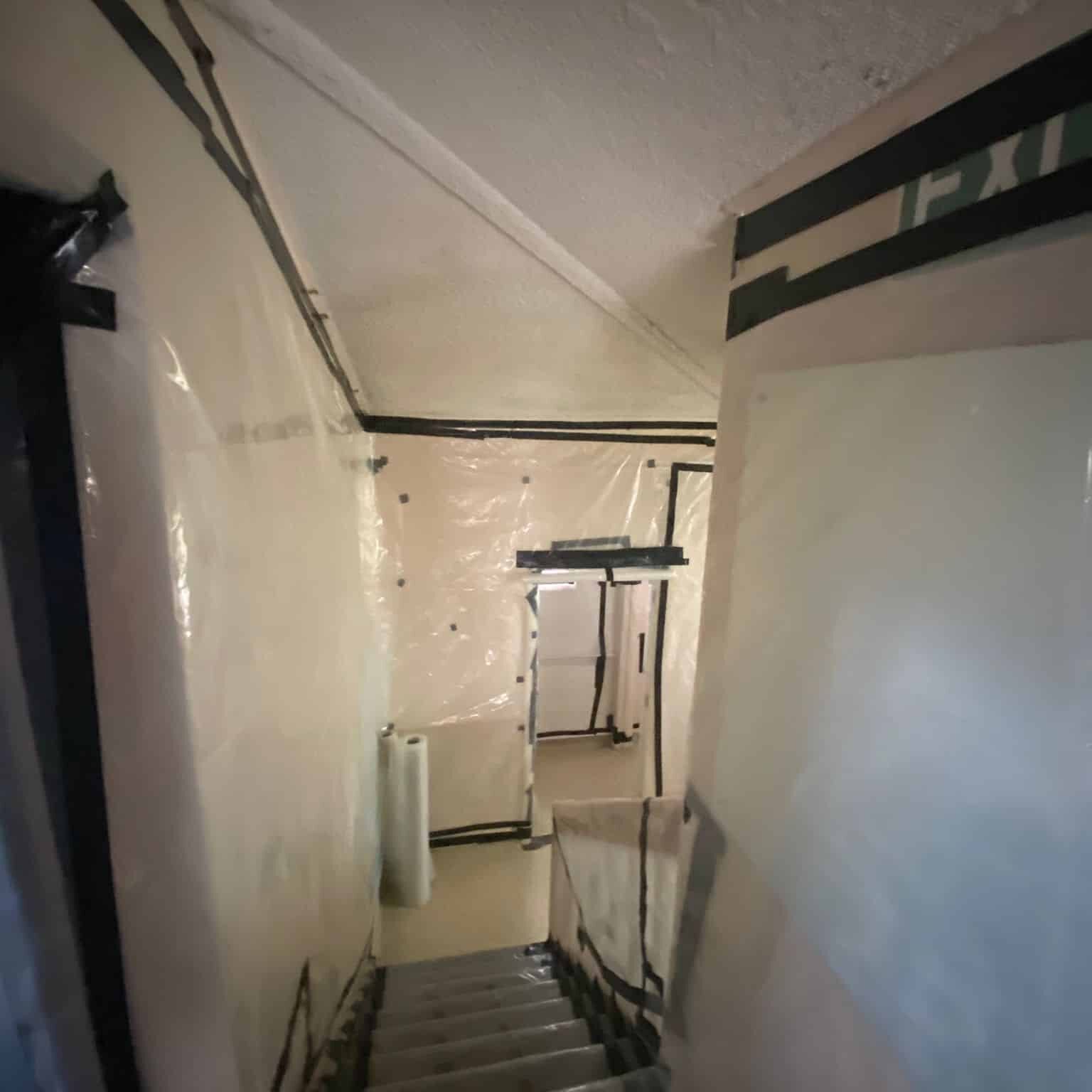 Class A Asbestos removal site preparation