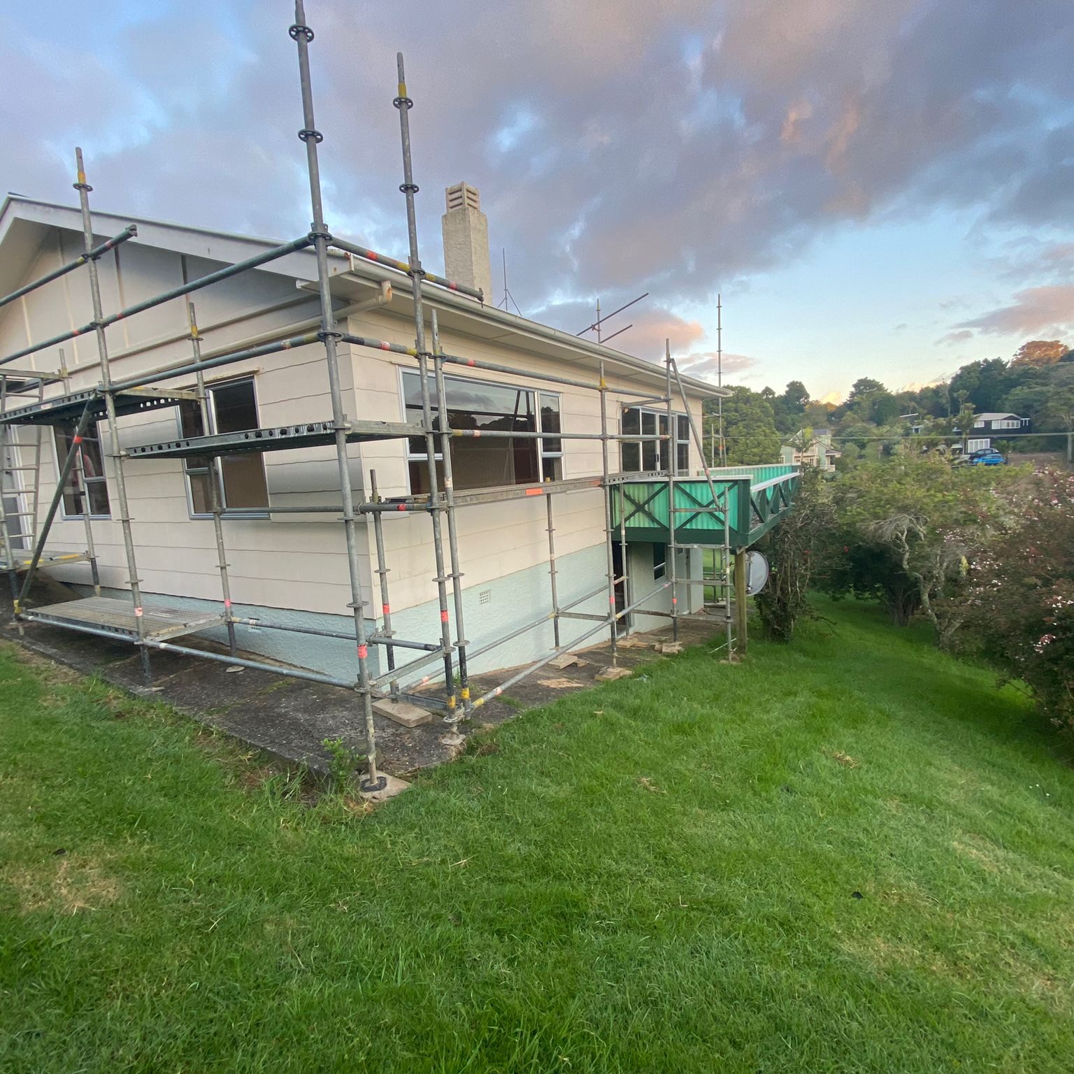 Class B asbestos removal site preparation